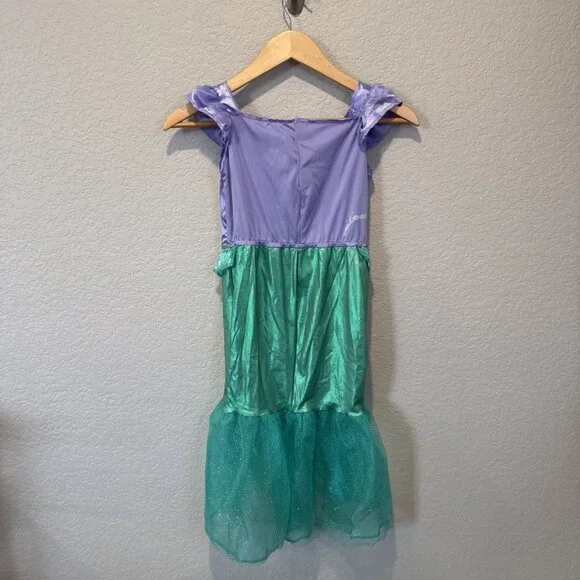 Little Mermaid Princess Dress Up Ariel Costume Kids Size Small (6/6x) Dress - Picture 7 of 9